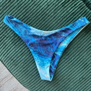 Zaful Aqua and Indigo Bikini Bottom